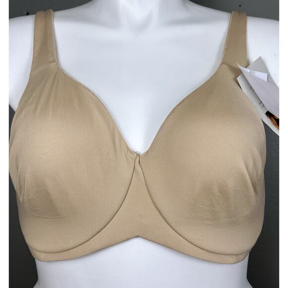 Beauty by BALI Women’s 40DDD Minimizer Underwire Bra DFB115 Smoothing Beige NEW - Picture 1 of 9